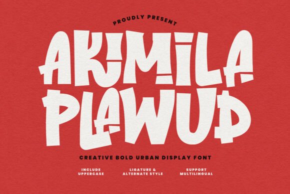 Akimila Plawud: Bold Display Font for High-Impact Design