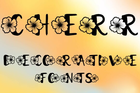 Cherr: A Decorative Hibiscus-Inspired Typeface