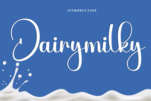 Dairymilky: A Handwritten Font for Timeless Design
