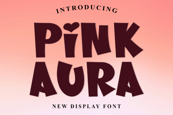 Discover the Warmth of Pink Aura Font