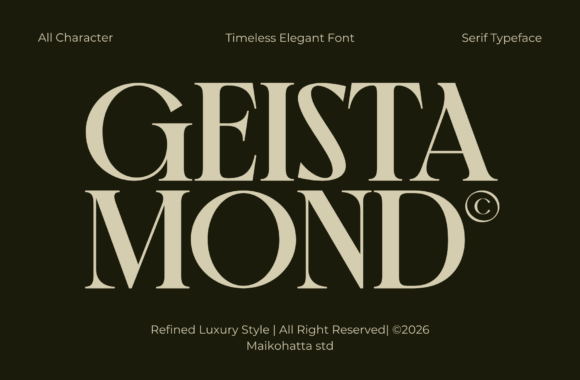 Geista Mond: A Timeless Luxury Serif Font