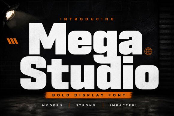 Mega Studio: Bold Display Font for Impactful Design