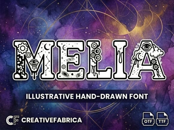 Melia: A Dreamlike-and-Industrial Display Typeface