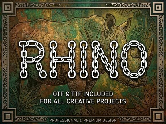 Rhino Font: A Bold Display Typeface for Impactful Design