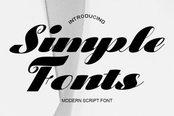 Simple Fonts: Elegant Script for Modern Design