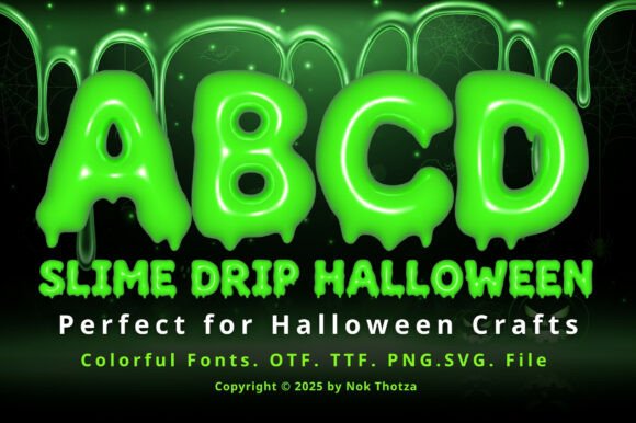 Slime Drip Halloween: A Spooky Font for Creative Designs