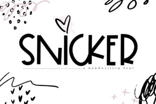 Snicker: A Quirky Display Font for Creative Projects