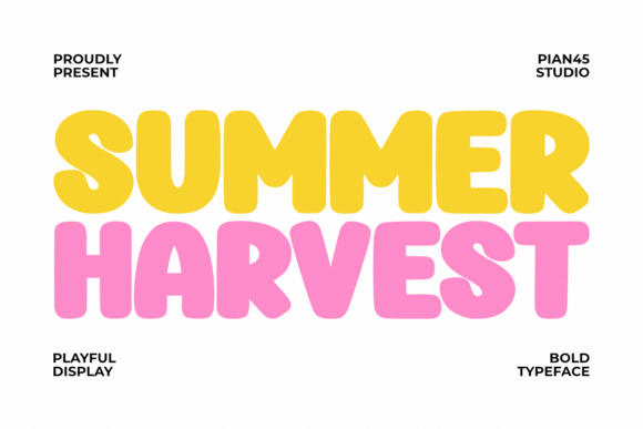Summer Harvest: A Vibrant, High-Energy Display Font