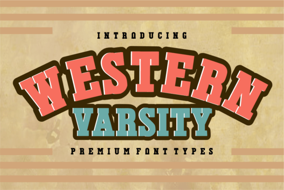 Western Varsity: A Bold Font for Creative Spirit