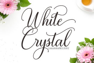 White Crystal Script: Elegant Calligraphy for Modern Designs